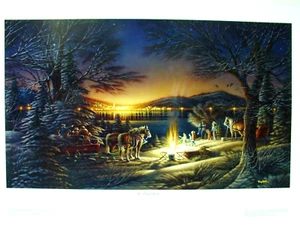Terry Redlin "Heartland Lights" print 24 X 14 mint never framed - Picture 1 of 5