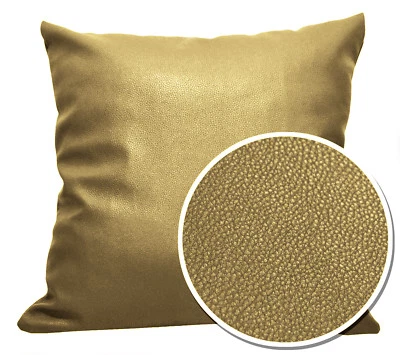 Funda de cojín/funda de almohada Pb324a Lt bronce imitación cuero suave PU tamaño personalizado Foto 1 de 4