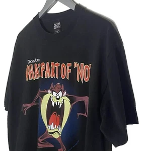 Vintage 1996 TAZ Tasmanian Devil T-Shirt Warner Bros Boston Sz Large USA MADE - Picture 1 of 8