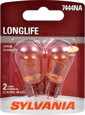 Sylvania LongLife 7444NA 28/8W Two Bulbs DRL Daytime Light Replacement Lamp Fit - Image 1 of 4