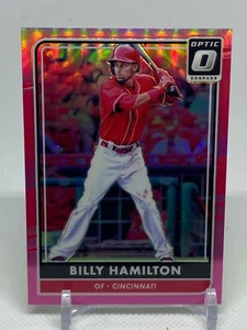 2016 Panini Donruss Optic Pink Refractor #103 Billy Hamilton Reds - Picture 1 of 2