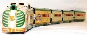 Marx M10005 Union Pacific passenger Set Green Cream Streamline UP windUp +USRPO - Picture 1 of 24