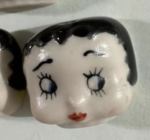 Colgante de porcelana de cerámica hecha a mano vintage 3D BETTY BOOP cara adorno cara de muñeca - Imagen 1 de 20