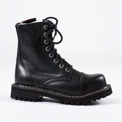 Angry Itch 8-Loch Gothic Punk Army Ranger Lederstiefel - Bild 1 von 3