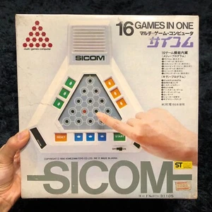 VINTAGE SICOM ELECTRONIC GAME 16 GAMES IN ONE MULTI GAME COMPUTER YONEZAWA - Picture 1 of 23