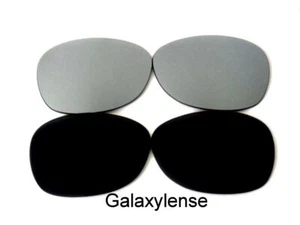 Galaxy Replacement Lenses For Ray Ban RB2132 New Wayfarer Black&Gray 55mm 2Pair - Picture 1 of 8