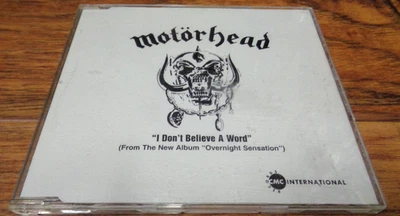 MOTORHEAD I DON'T BELIEVE A WORD CD SINGLE (1996 CMC INTL) TESTED RARE - Image 1 of 3