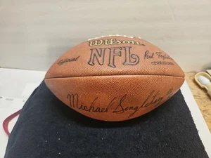 Michael Singletary #50 Autographed Signed Football No COA Paperwork - Picture 1 of 8