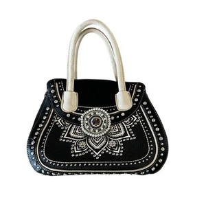 Montana West Concho Collection Conceal Carry Umhängetasche Western schwarz - Bild 1 von 7