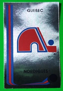 1989-90 Panini Hockey Stickers #323 Quebec Nordiques Foil / Unpeeled NM - Bild 1 von 2