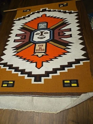 Tapestry Muisca Tapestry Woven Art Carpet Wall Hanging - Image 1 of 4