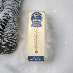 Vintage model  Thermometer Pabst Blue Ribbon Beer Metal merchandise advertising - Picture 1 of 20