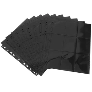 10 Sheets Card Cover Binder Binders Album Page Holders Cards Sleeves - Picture 1 of 12
