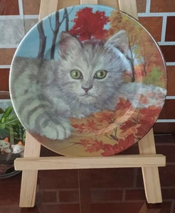 Home Essentials CAT Dessert Plates Limoges I Godinger S. Marino Italy Collectors - Picture 1 of 2