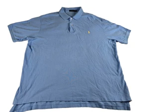 Polo Ralph Lauren Para Hombre Azul Manga Corta Algodón 3XB Grande XXXL Amarillo Poni - Imagen 1 de 5
