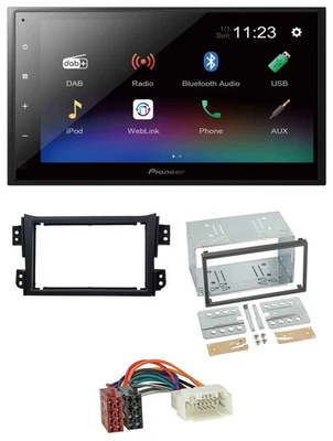 Pioneer USB Bluetooth DAB 2DIN MP3 Autoradio für Opel Agila B Suzuki Splash 2008 - Bild 1 von 4