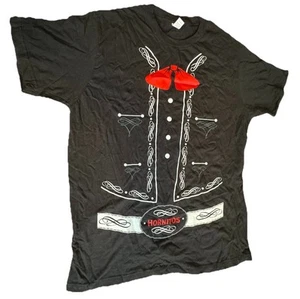 Herren MEDIUM Hornitos Charro Bolero Smoking Hörner hoch 2-seitig Kurzarm Promo T-Shirt - Bild 1 von 7
