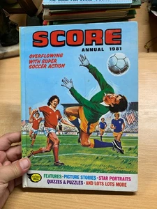 1980 "SCORE ANNUAL 1981" VINTAGE FOOTBALL SOCCER HARDBACK BOOK (P3) - Picture 1 of 14