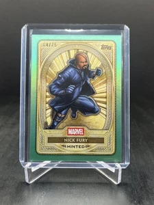 2025 Topps Marvel Mint Nick Fury Gold Green Mint Foil 64/75 #76 - Bild 1 von 2