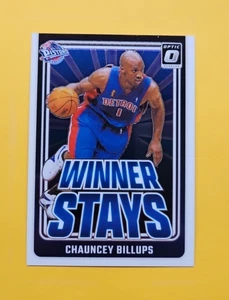 Chauncey Billups - Detroit Pistons - 2024-25 Optic - Winner Stays Insert - #18 - Picture 1 of 2