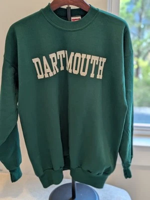  Dartmouth Pullover Heavyweight Green 90s USA Adult L NWT  - Image 1 of 4