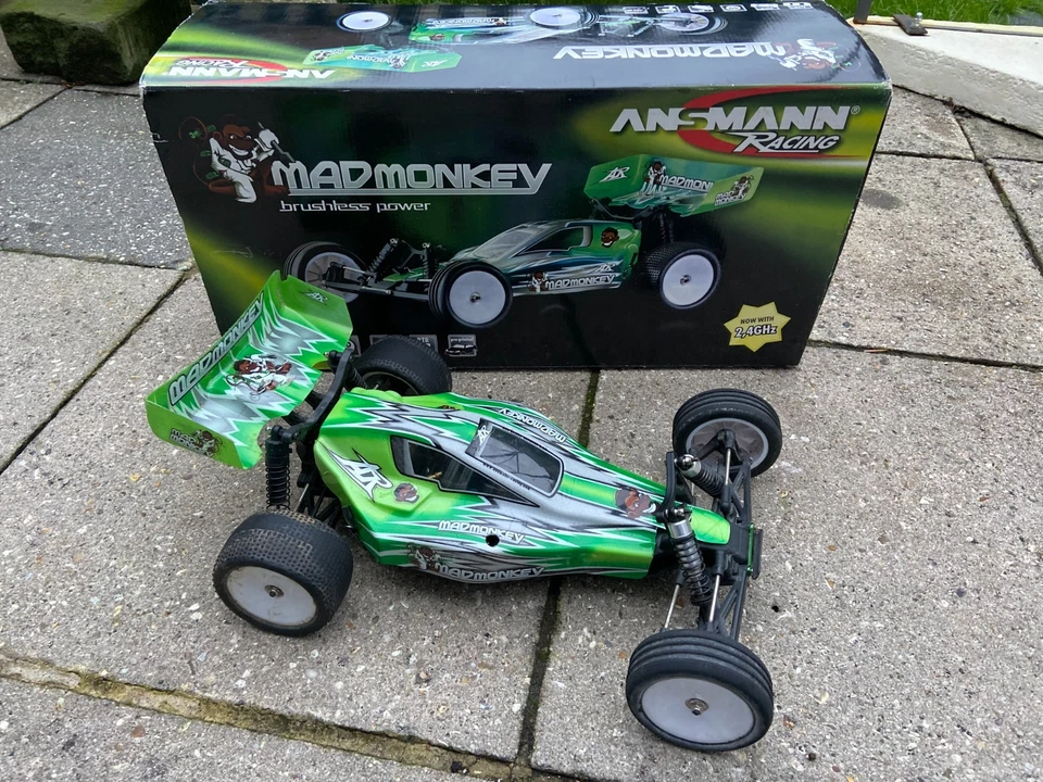 RARE Ansmann Racing Mad Monkey RC Buggy. SPARES OR REPAIRS! PLEASE READ FULL AD - Image 1 of 4