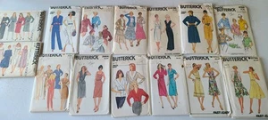 Konvolut 14 Vintage Butterick Schnittmuster 80er bis 1989er Jahre gebraucht  - Bild 1 von 5