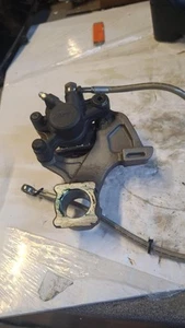 2011 11 Suzuki GSXR1000 GSXR 1000 rear caliper bracket and steel braided line - Picture 1 of 2