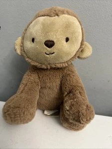 Carters Child Of Mine Monkey Plush 2015 Brown Rattle Crinkle Sitting Lovey - Picture 1 of 4
