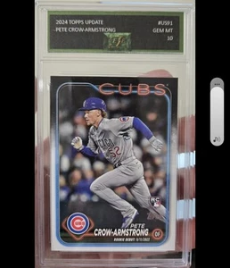 PETE CROW-ARMSTRONG Rookie Card Graded Gem Mint 10 - 2024 Topps Update Series  - Picture 1 of 1
