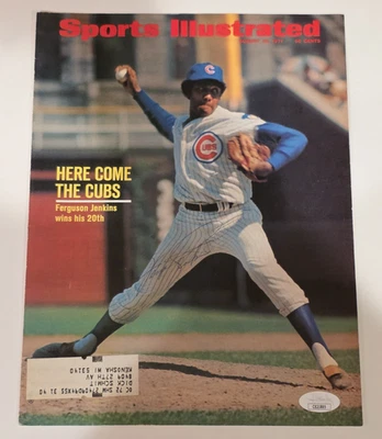1971 FERGIE JENKINS Signed Sports Illustrated Cover-HOF-CHICAGO CUBS-JSA - Image 1 of 4