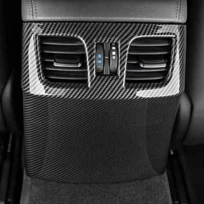 Cubierta de salida de ventilación de aire acondicionado trasero ABS de carbono para Genesis G80 2017-2020 Foto 1 de 4