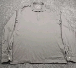 Fedeli Polo Shirt Mens 62 Beige Long Sleeve Cotton Casual Preppy Italy Soft - Picture 1 of 17