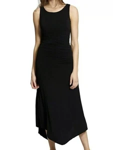 NWT $129 SANCTUARY Sleeveless Desert Escape Midi Asymmetrical Dress: Black L - Picture 1 of 4