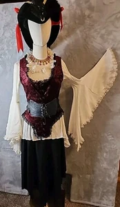 Vintage Eternal Love Pirate/ Steam Punk Costume Size Medium With Accessories - Picture 1 of 11