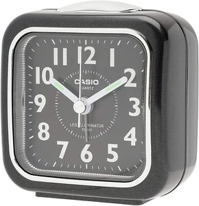 Casio TQ-157-1BJF Compact Analog Traveler's Alarm Clock Black mini size - Picture 1 of 3