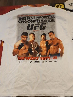 NEW Halo Reach UFC 119 T-Shirt Autographed by Nogueira brothers Indy 2010 XL  - Image 1 of 4