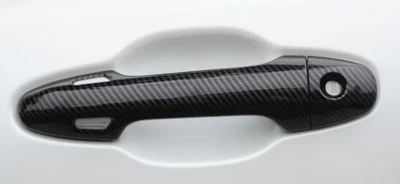 Tapa de manija de puerta Smartkey de fibra de carbono para Toyota Highlander 2014-2019 Foto 1 de 2