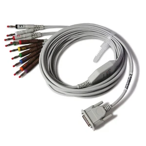 CONTEC 12 Lead ECG EKG Cable for ECG 1200G /ECG600G Electrocardiograph - Picture 1 of 1