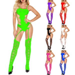 Camicie Da Notte Babydoll Trasparenti Con Body A Rete Sexy Da Donna ↑ + - Foto 1 di 13
