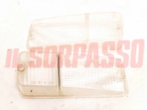 PLASTICHE BIANCHE FANALINI ANTERIORI DESTRO SINISTRO FIAT 132 + 242 FURGONE - Foto 1 di 1