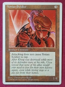 Magic The Gathering ALTERNATE 4TH EDITION YOTIAN SOLDIER artifact card MTG - Picture 1 of 4