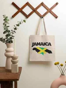 Map of Jamaica Canvas Tote Bag | Tote Bag - Picture 1 of 2