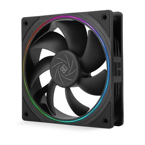 TL-S12 120mm Silent CPU Fan, ARGB, 1500RPM, 4pin PWM, S-FDB Bearing, Black. - Picture 1 of 6