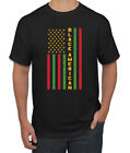 Black American Flag Black History Month Men Graphic Tshirt