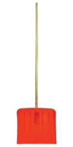 Multi-Purpose Snow & Leaf Scoop with 48" Wooden Pole Bulk Order of 25 - Picture 1 of 1