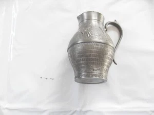 Frieling Zinn Germany Motiv Lindenwirtin mit Stempel im Boden seltener Wein Krug - Bild 1 von 5