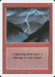 MTG Lightning Bolt  - 3rd Edition / Revised #162 - Picture 1 of 1