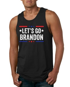 Lets Go Brandon Conservative Political Men Graphic Tank Top - Picture 1 of 6