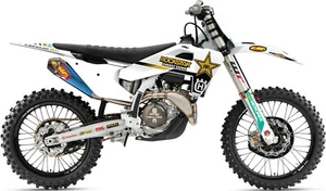 Factory Effex 2025 Rockstar Husqvarna Factory Racing Graphic Kit-TC 50-2017-2023 - Picture 1 of 1
